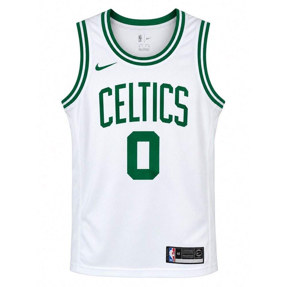 Nike Boston Celtics Jayson Tatum White Swingman Jersey Men's Size Small 40 NBA